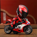 Mini Motorcycle Helmet Heroes Transforming Ornament – Red