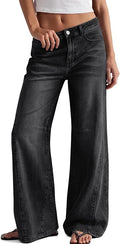 Trendy Queen Women's High Waisted Wide Leg Jeans – Barrel Baggy Pants