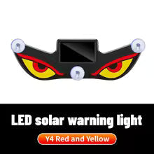 NXY NX03 Solar LED Devil Eye Decorative Light – Dynamic Emoji Triangle Car Ambient Lamp