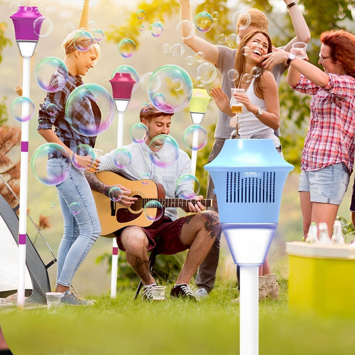 Bubble Torch Garden Lamp™ – Bubbles, Light & Music 2-in-1