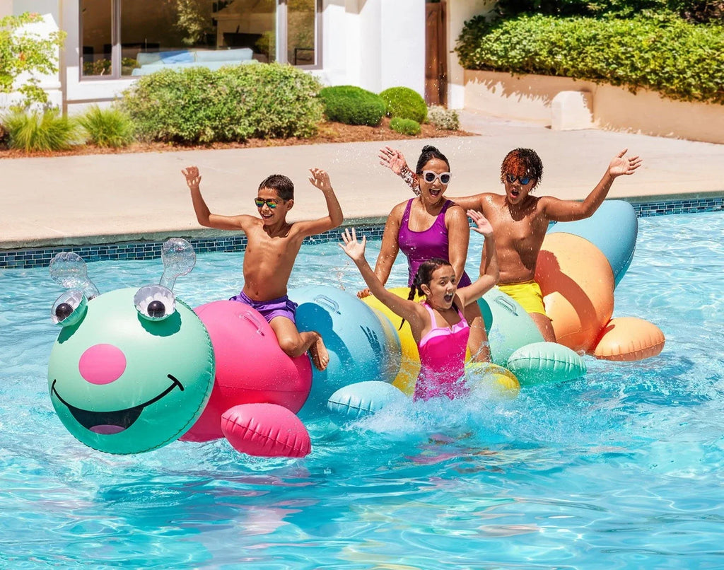 Giant Inflatable Animal Float – Caterpillar / Snake | Oversized Pool Float